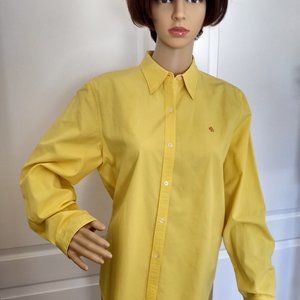Ralph Lauren button down yellow L blouse